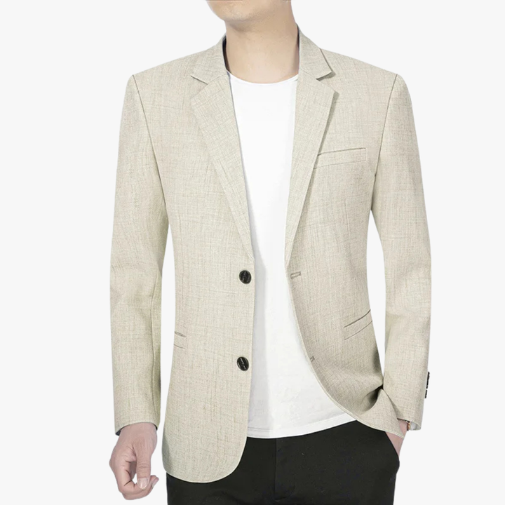 Mens Blazer Jacket Breathable Blend Sleek Fit