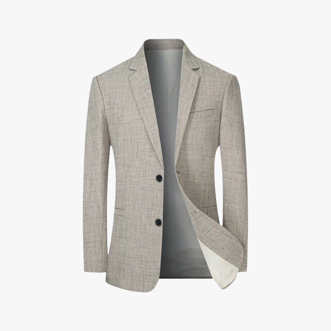 Mens Blazer Jacket Breathable Blend Sleek Fit
