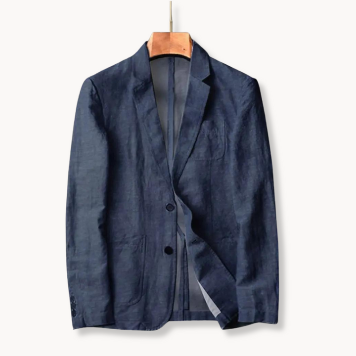 Mens Blazer Jacket Lightweight Blend Tailored Fit Breathable