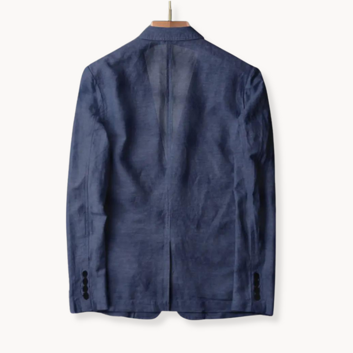 Mens Blazer Jacket Lightweight Blend Tailored Fit Breathable