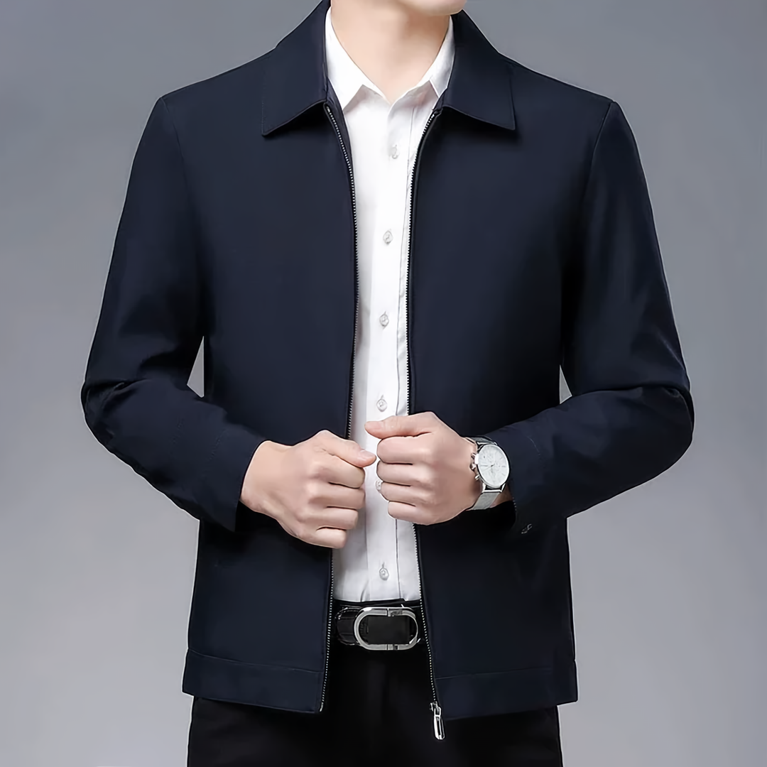 Unisex Blend Jacket Relaxed Fit Structured Seams