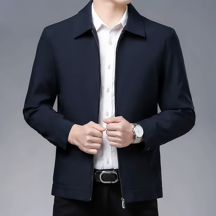 Unisex Blend Jacket Relaxed Fit Structured Seams