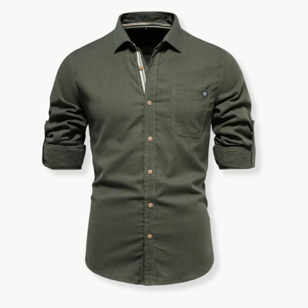 Womens Breathable Blend Blouse Button Front Relaxed Fit