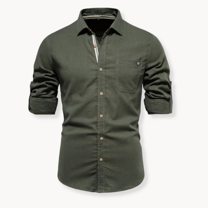 Womens Breathable Blend Blouse Button Front Relaxed Fit