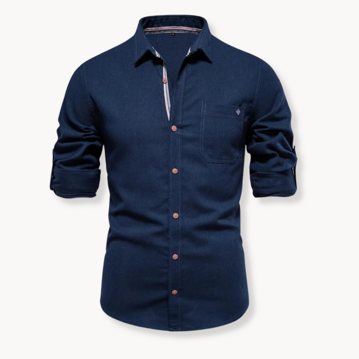 Womens Breathable Blend Blouse Button Front Relaxed Fit