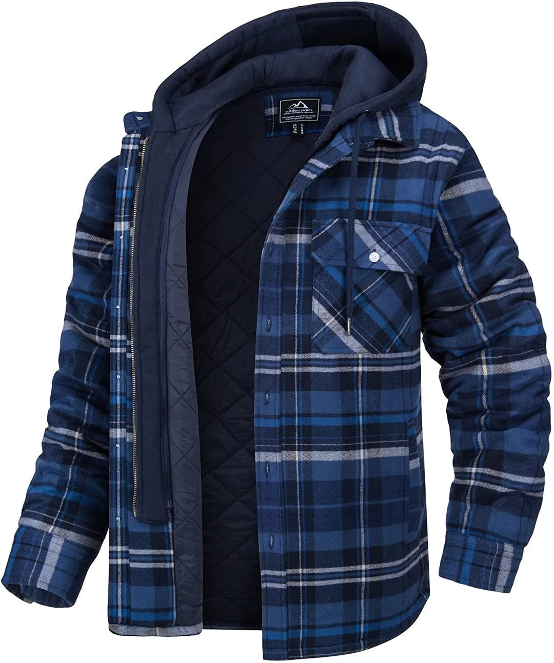Mens Hooded Jacket Lightweight Mid-Season Fit