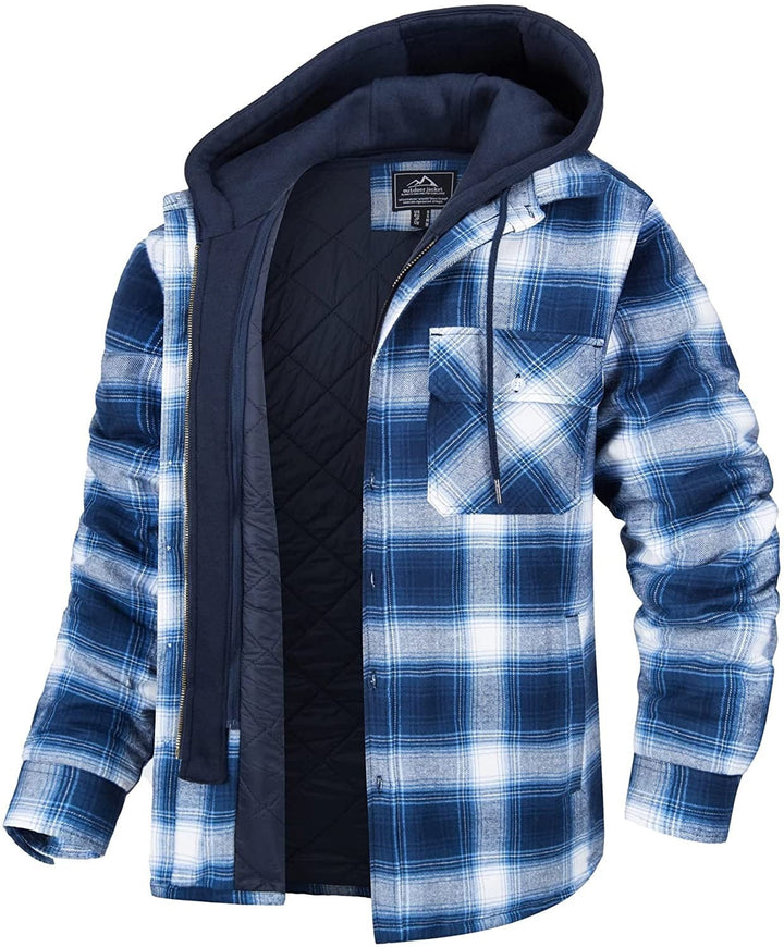 Mens Hooded Jacket Lightweight Mid-Season Fit