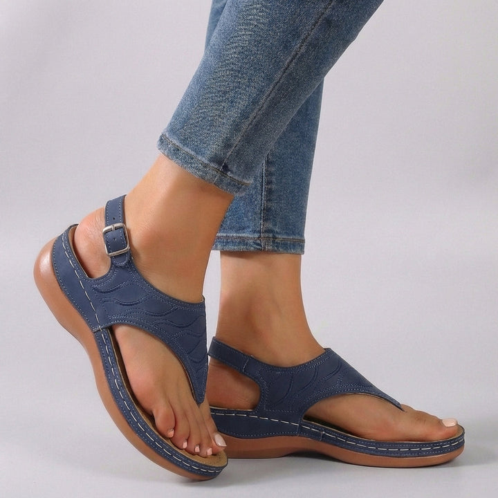 Womens Wedge Sandals with Ankle Strap Comfort Fit