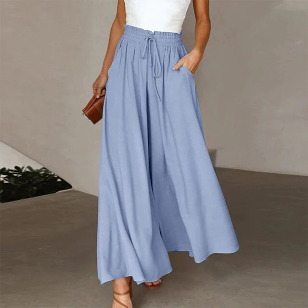 Womens Palazzo Pants High Waist Comfortable with Pockets
