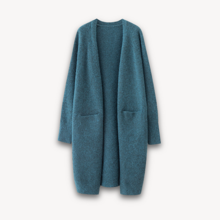 Womens Cashmere Cardigan Long Sleeve Open Front