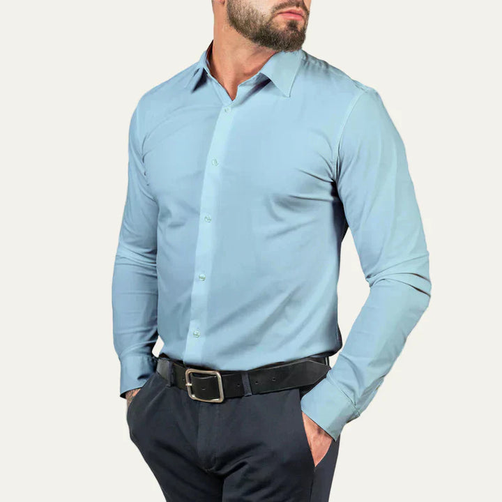 Mens Dress Shirt Wrinkle- Slim Fit