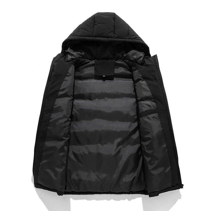 Unisex Hooded Bodywarmer Polyester Blend Layered Warmth