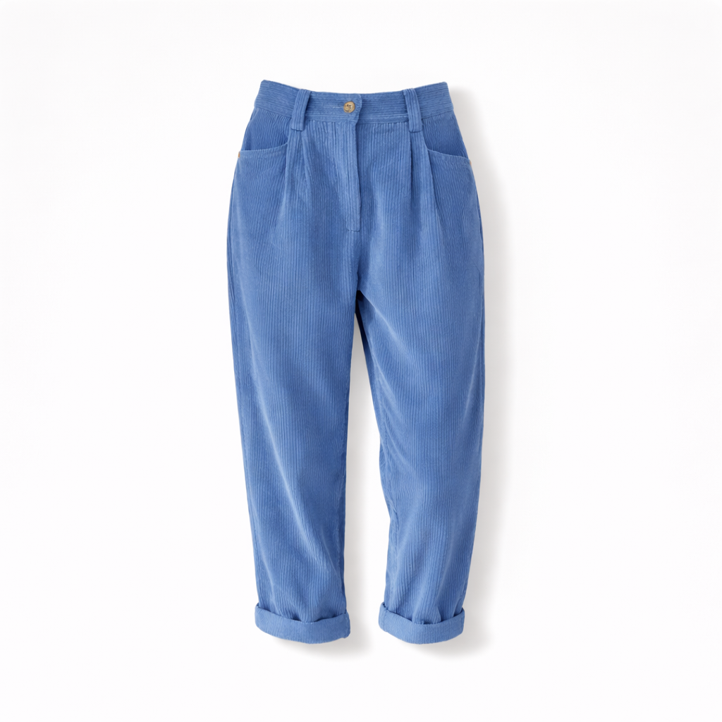 Womens Corduroy Trousers Relaxed Fit