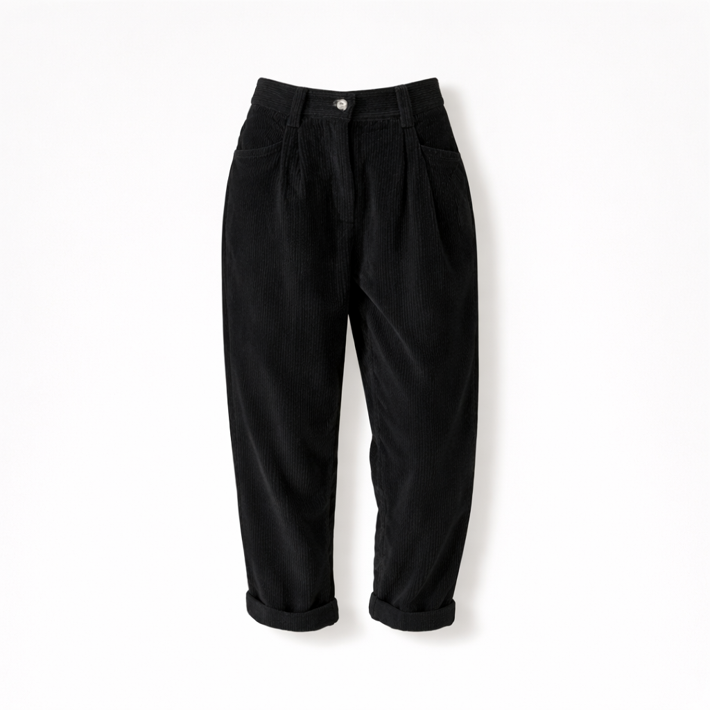 Womens Corduroy Trousers Relaxed Fit