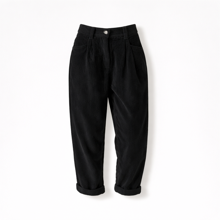 Womens Corduroy Trousers Relaxed Fit