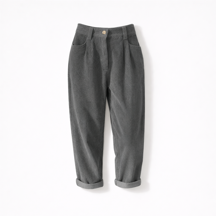 Womens Corduroy Trousers Relaxed Fit