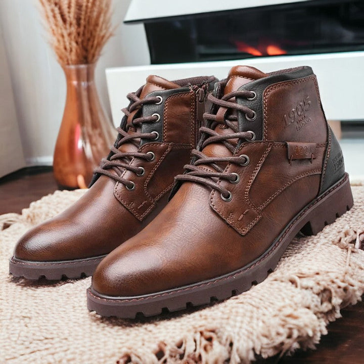 Mens Outdoor Ankle Boots with Non-Slip Sole