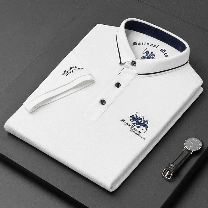 Mens Polo Shirt Cotton Classic Fit Smart Casual
