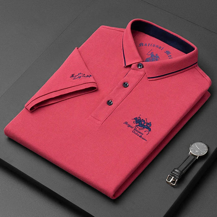 Mens Polo Shirt Cotton Classic Fit Smart Casual