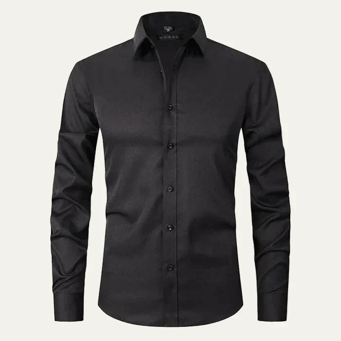 Mens Dress Shirt Cotton Classic Point Collar