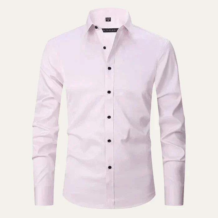 Mens Dress Shirt Cotton Classic Point Collar