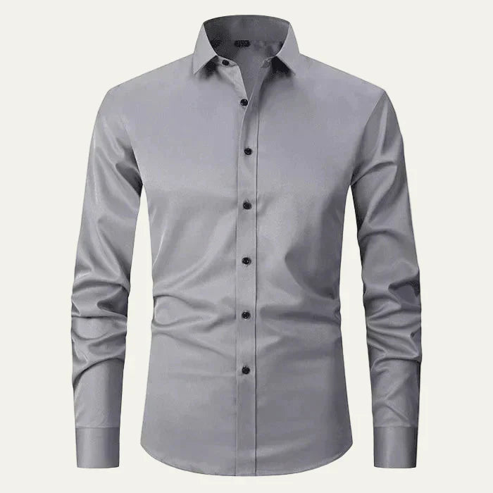 Mens Dress Shirt Cotton Classic Point Collar