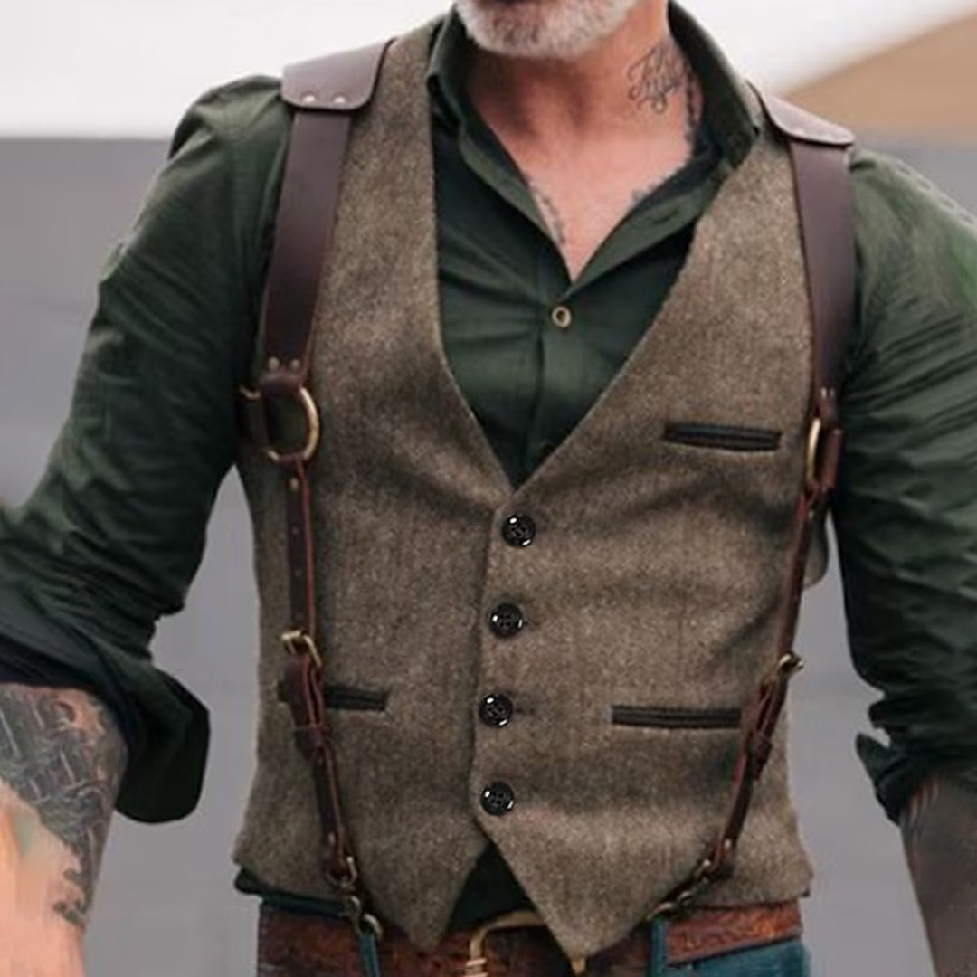 Mens Casual Vest Lightweight Relaxed Fit - BritishMode