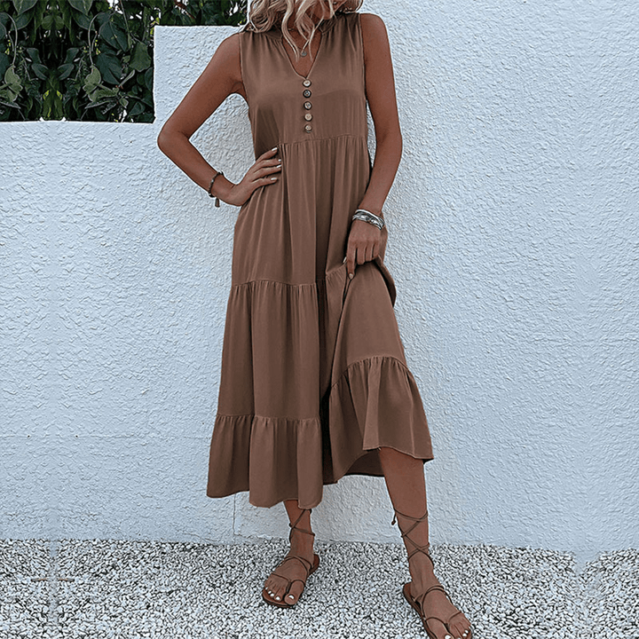 Womens Midi Dress Casual Chic Style