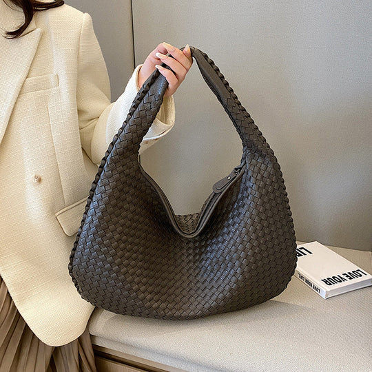 Womens Shoulder Bag Braided Oko Leather