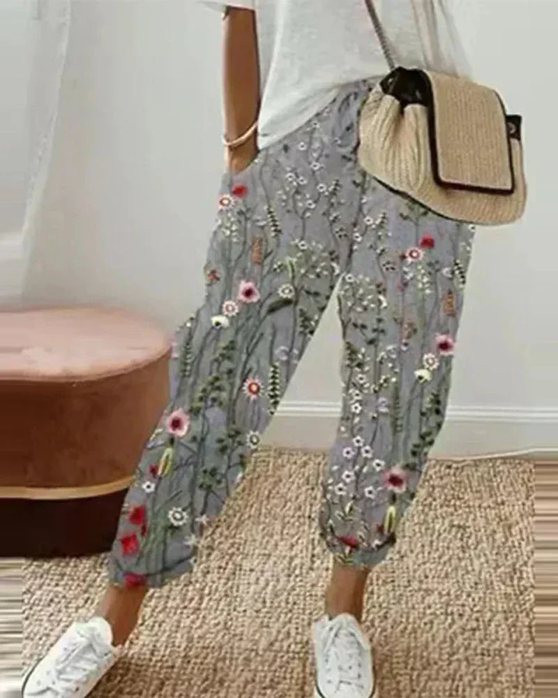 Womens Linen Pants Relaxed Fit