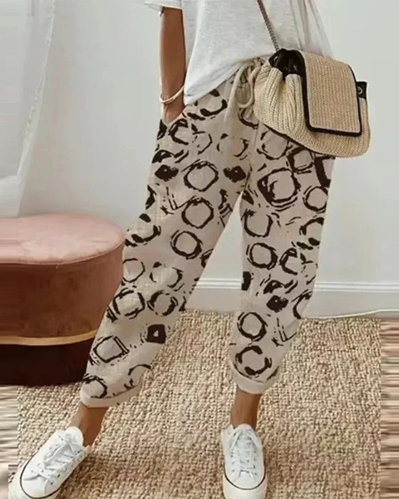 Womens Linen Pants Relaxed Fit