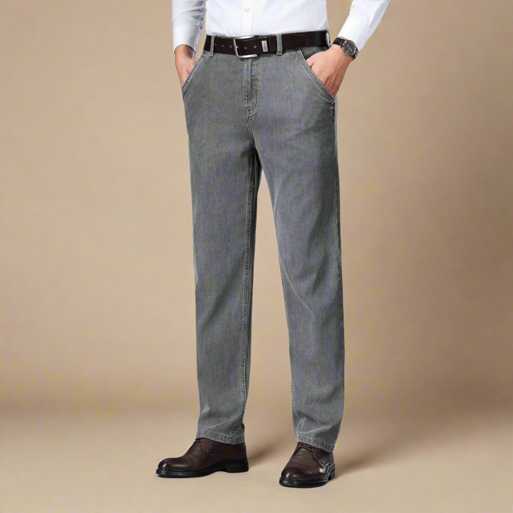 Mens Jeans Denim Comfortable Regular Fit - BritishMode