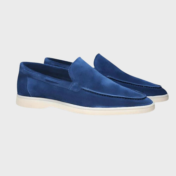 Womens Leather Dress Loafers Elegant Slip-On