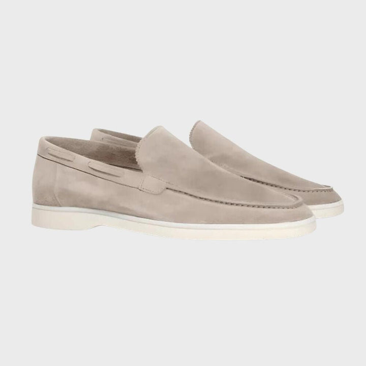 Womens Leather Dress Loafers Elegant Slip-On
