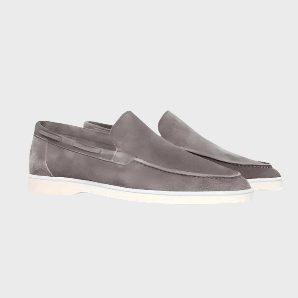 Womens Leather Dress Loafers Elegant Slip-On - BritishMode