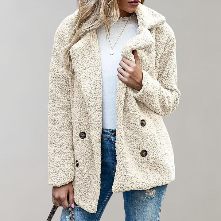 Womens Oversized Fleece Coat Comfortable Fit