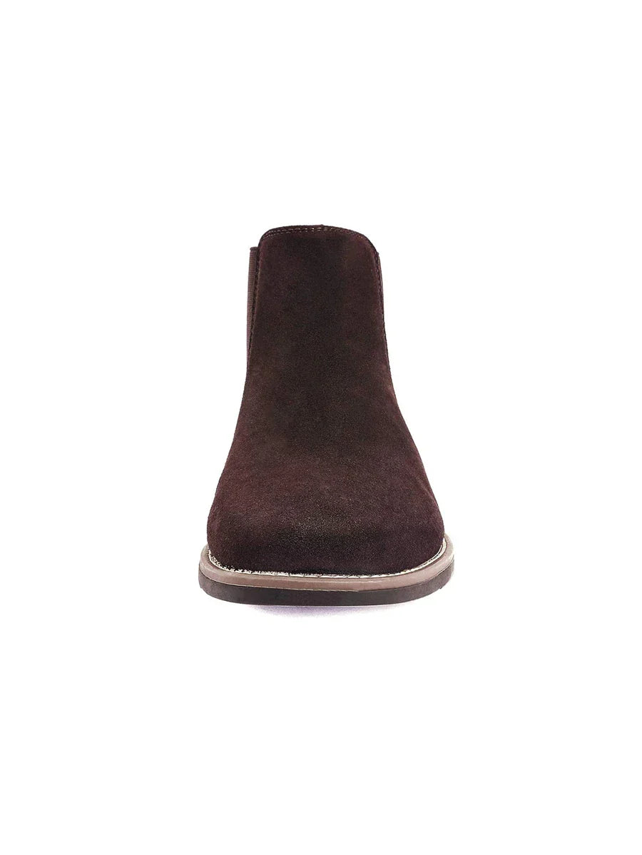 Unisex Chelsea Boots Suede Slip-On