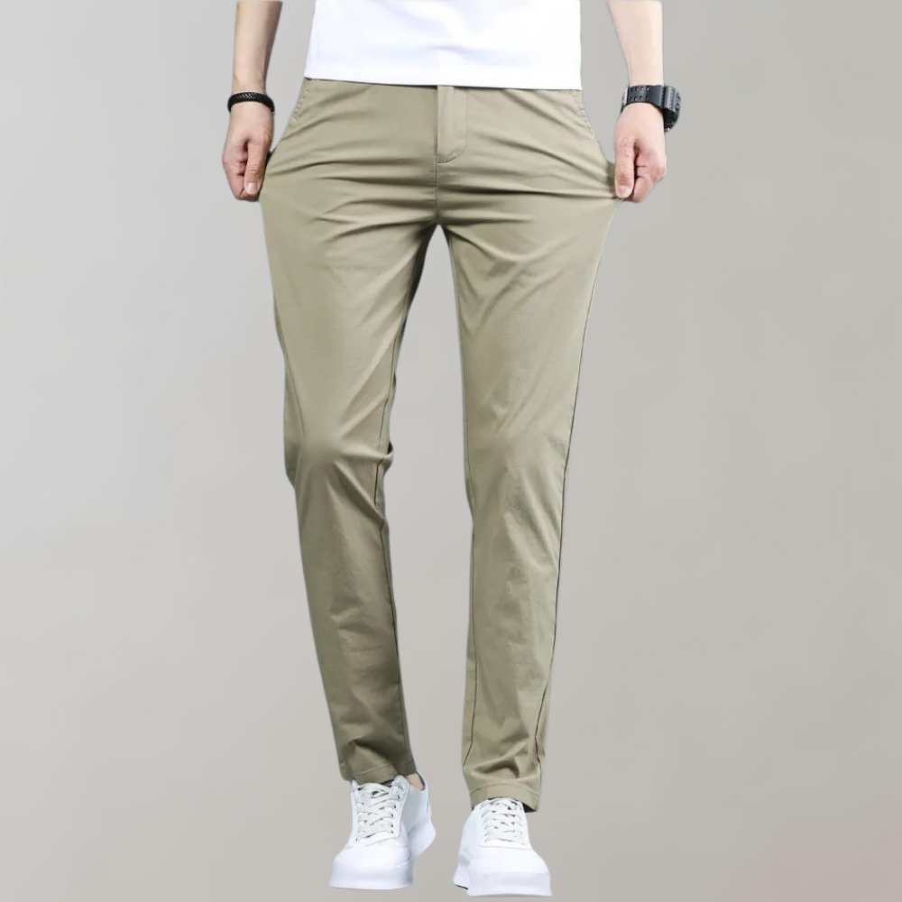 Mens Work Pants Stretch Comfortable Fit Straight Leg - BritishMode