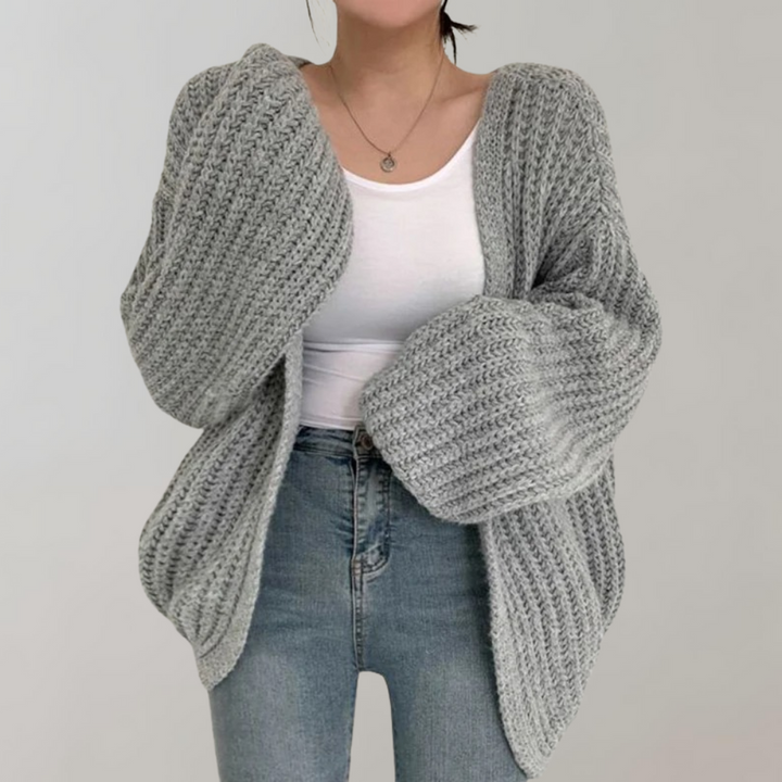 Womens Cardigan Knit Comfortable Relaxed Fit