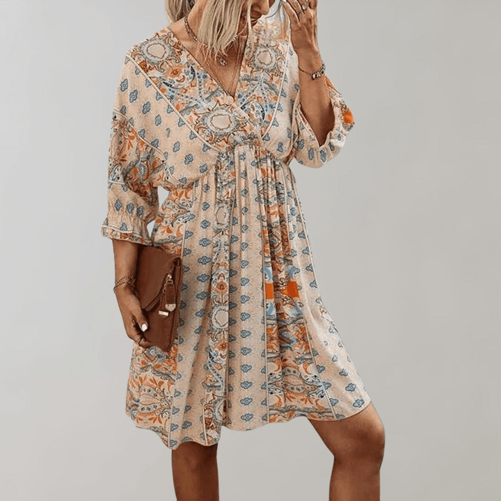 Womens Mini Dress Boho Chic Casual Fit