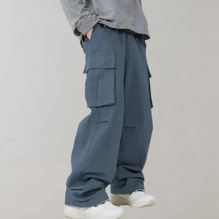 Mens Cargo Pants Straight Leg Cotton - BritishMode