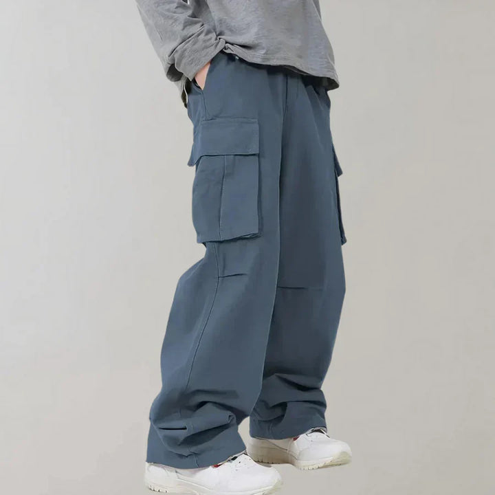 Mens Cargo Pants Straight Leg Cotton - BritishMode