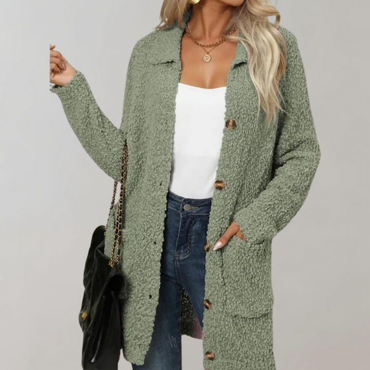 Womens Classic Cardigan Sweater Comfortable Fit