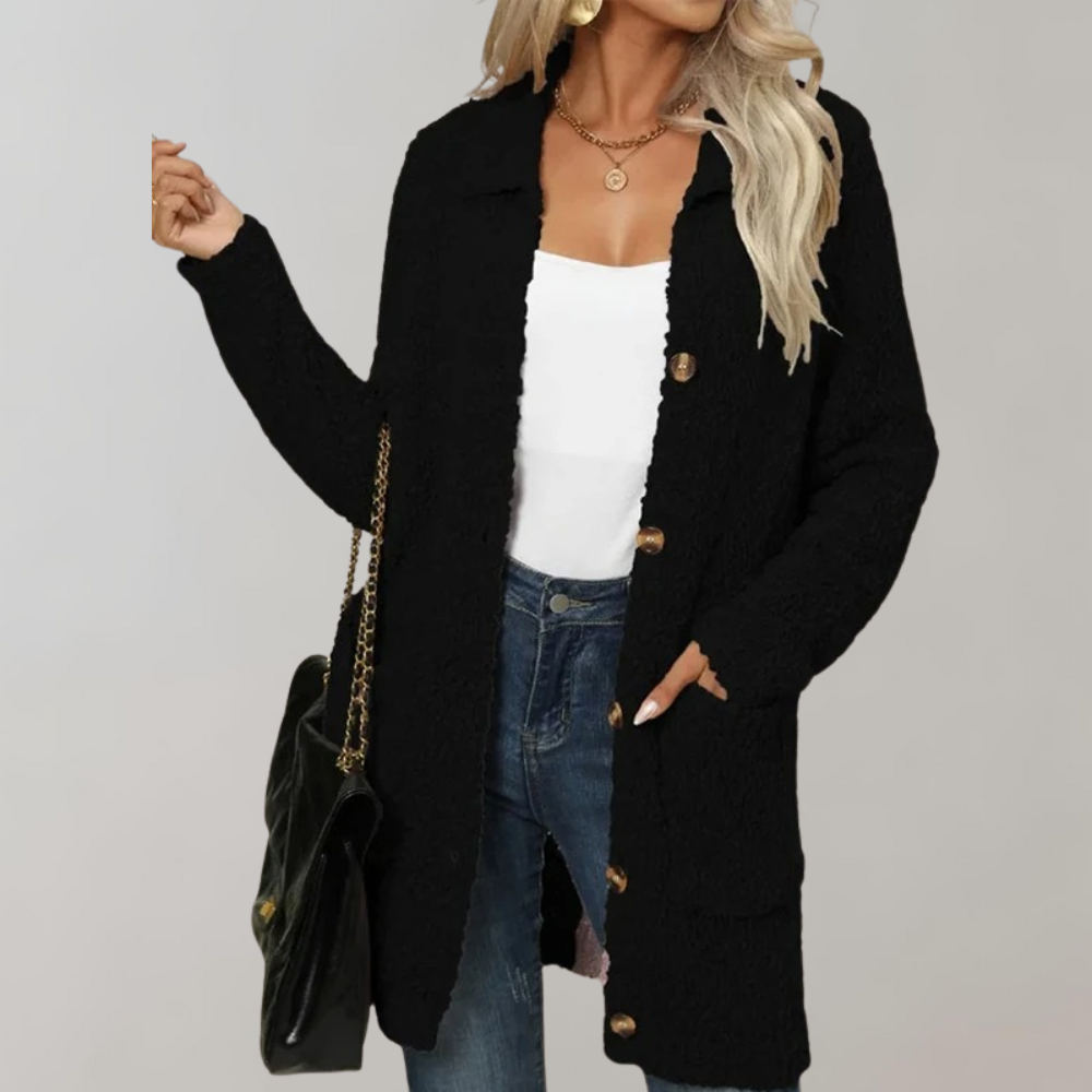 Womens Classic Cardigan Sweater Comfortable Fit