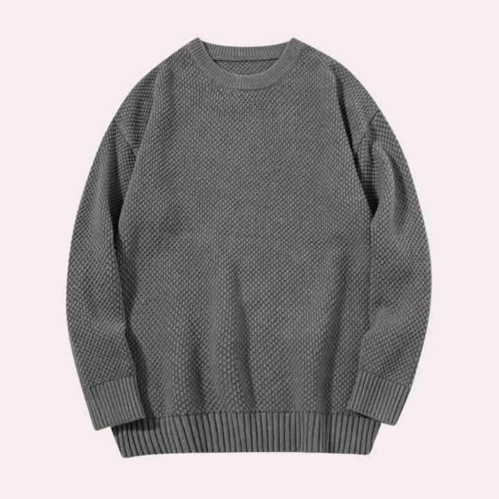 Mens Crewneck Sweater Casual Knit