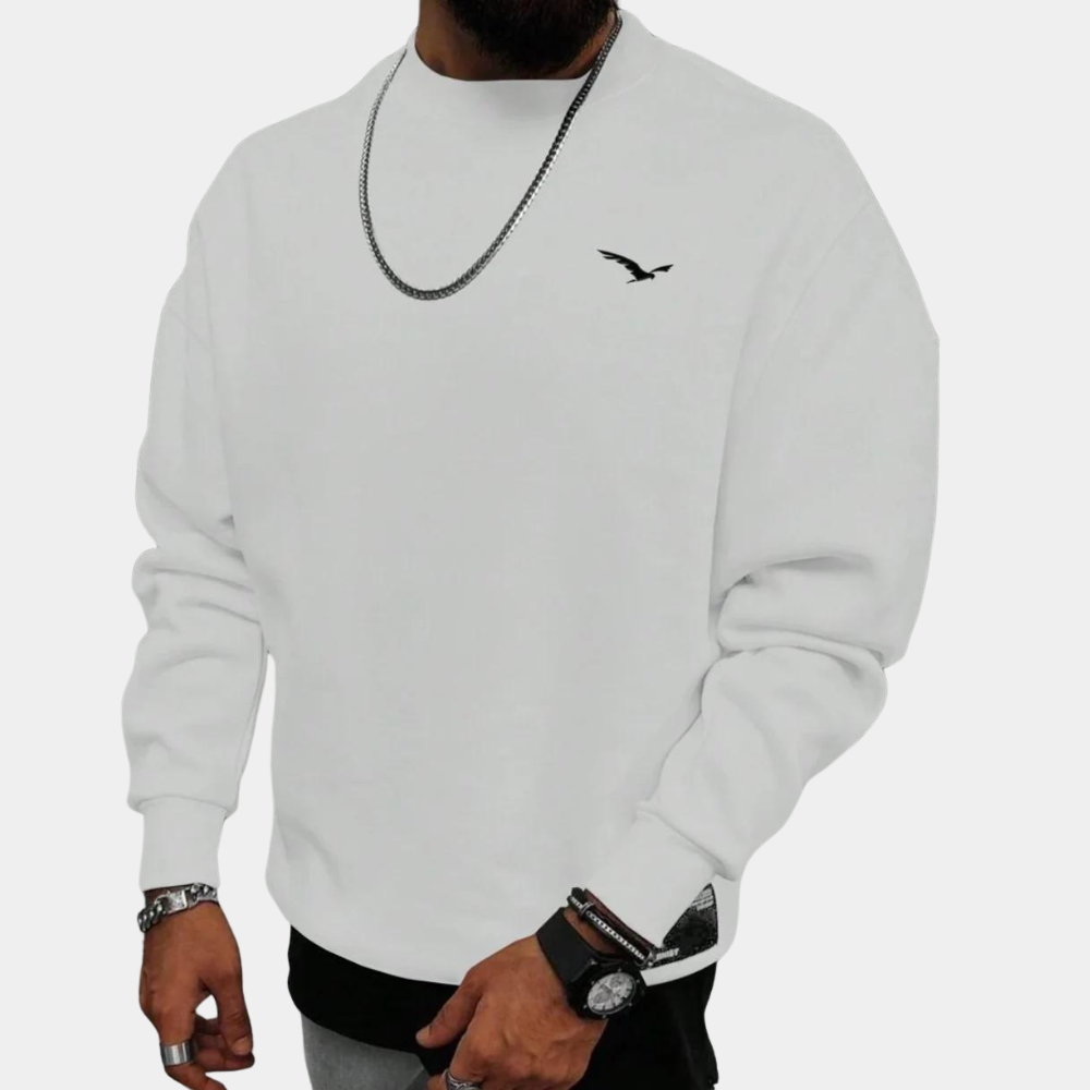 Mens Sweater Elegant Knit Crewneck