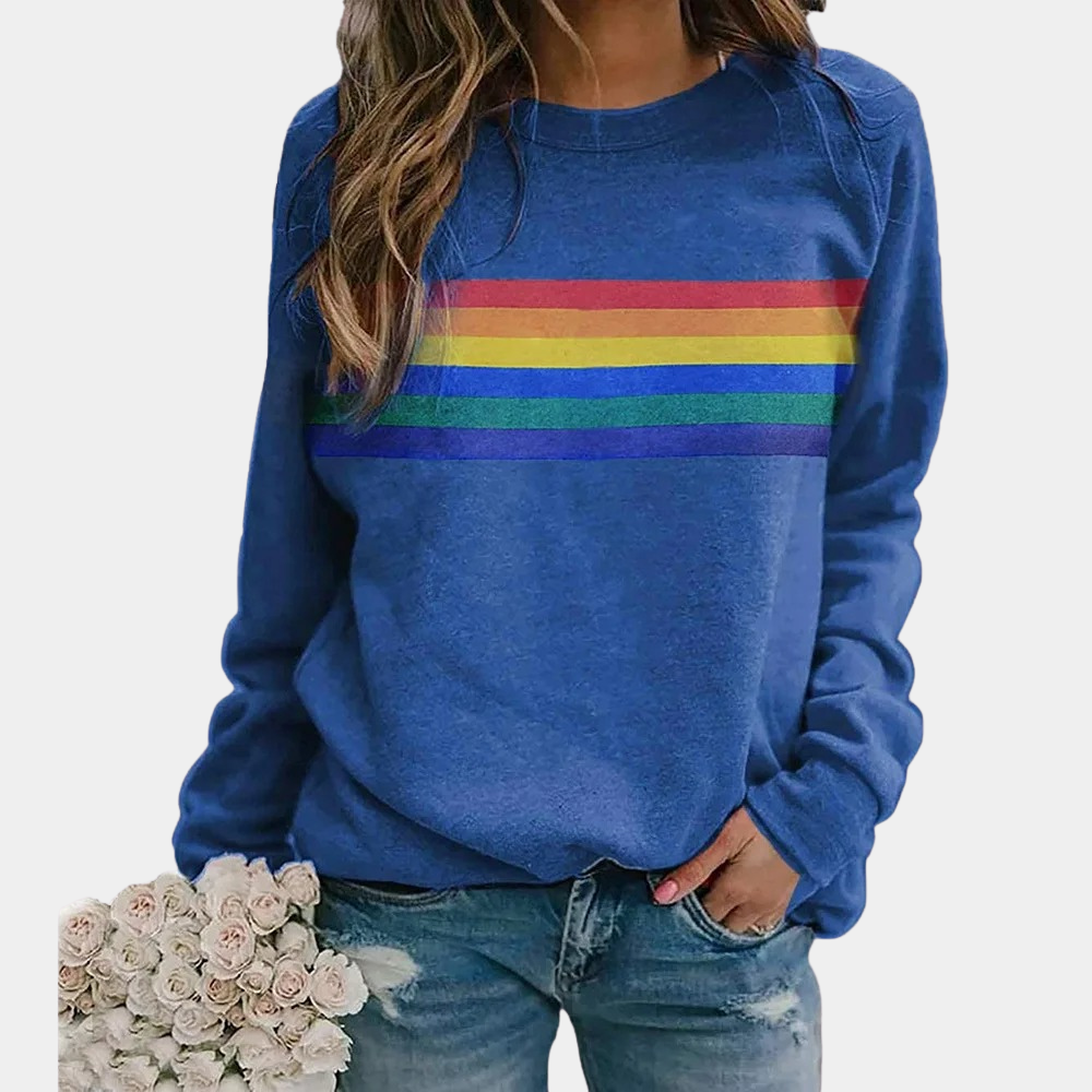 Womens Fleece Sweatshirt Crew Neck Comfortable Fit - BritishMode