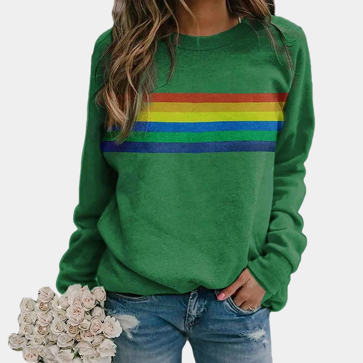 Womens Fleece Sweatshirt Crew Neck Comfortable Fit