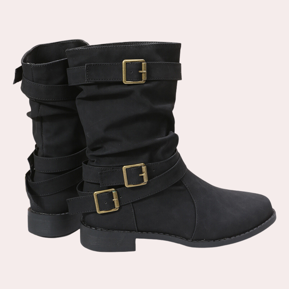 Womens Nicole Boots Stylish Leather Ankle