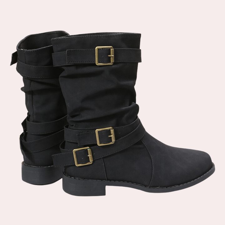Womens Nicole Boots Stylish Leather Ankle